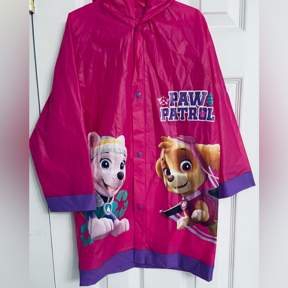 Paw Patrol Kids' Pink Hooded Raincoat